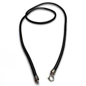 24” Black Cord Necklace - Unisex | 925 Silver
Clasp Minimalist Great for Men
